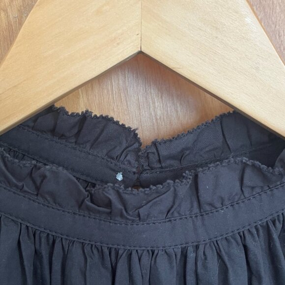 NWOT Bird Of Paradis Carla Black Ruffle Neck Blouse, Size M - Picture 5 of 7